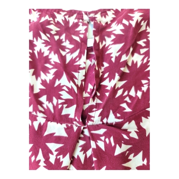 Madewell‎ Floral Print Red Silk Canal Tank XS - Picture 11 of 12